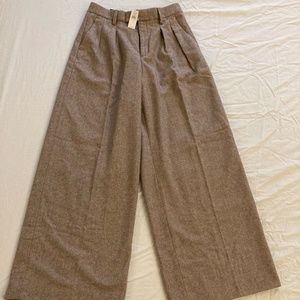 BR Factory -  EXAGGERATED WIDE-LEG TROUSER - Blonde